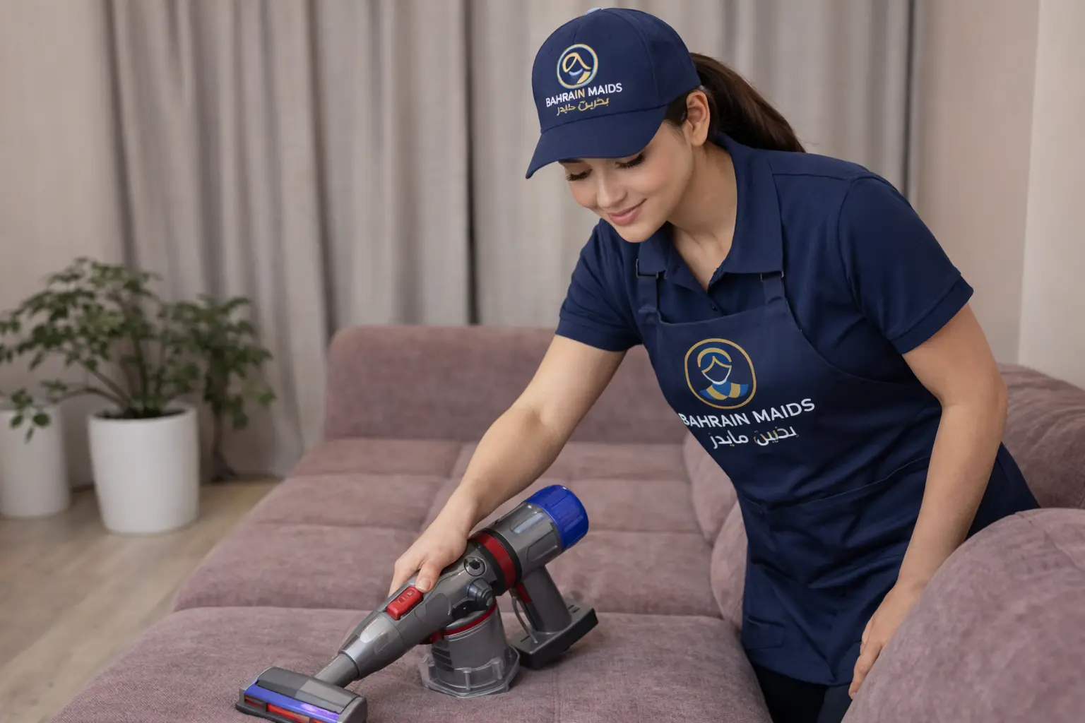 Weekly home cleaning routine including sofa vacuuming to maintain a clean home